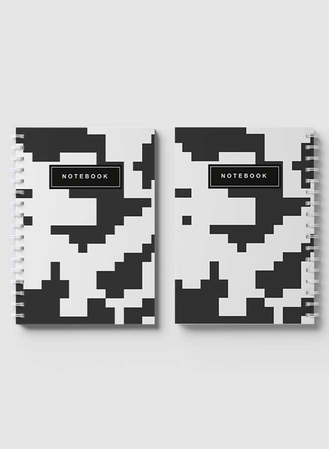 Lowha Spiral Notebook With 60 Sheets And Hard Paper Covers With Military Camouflage Design, For Jotting Notes And Reminders, For Work, University, School