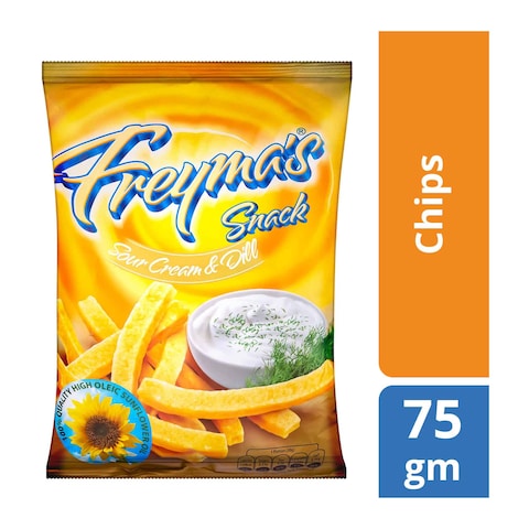 Freyma&#39;S Sour Cream and Dill Snacks - 75 gm