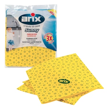 Arix 1193 Sunny Dust Cleaner Cloth Yellow 3 Pieces