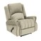 In House Velvet Rocking &amp; Rotating Recliner Chair - Light Beige - NZ120