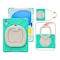 Moxedo Shockproof Rugged Protective Colorful Case with 360 Rotating Kickstand, Shoulder Strap, Pen Holder for Kids Compatible for iPad 10th Generation 10.9 2022 (Mint Green)