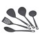 Tramontina Nylon Utensils Set 5 Pieces Black