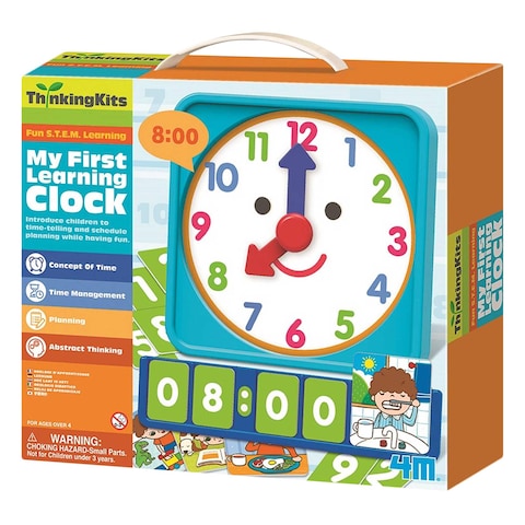 4M Thingking Kits My First Learning Clock Toy