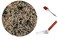 Generic Brown Home Granite Pizza Stone/Baking Stone With Free Shovel And Silicon Brush (24 Cm)