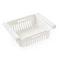 Generic-Kitchen PP Storage Box Food Fruit Container  Organizer Rack Pull-out Drawer Stretch Refrigerator Storage Basket White