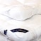 In House Two Layers Super Microfiber Mattress Topper 14cm With Rubber Corners Edges - White - 200x160cm
