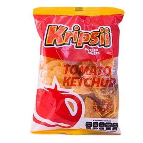 Kripsii Tomato Ketchup Potato Krisps 50G
