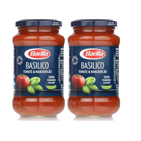 Buy Barilla Basilico Sauce with 100% Italian Tomatoes 400g Pack of 2 in UAE