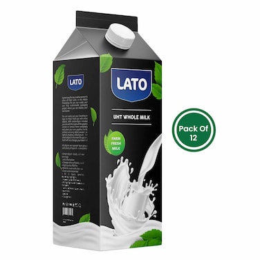 Lato Milk Uht Whole Milk 500Ml X Pack Of 12