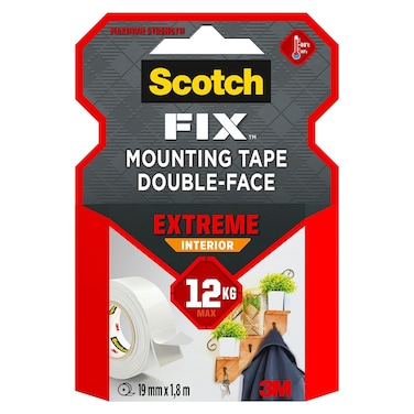 3M Scotch Fix Extreme Interior Mounting Tape 0.019x1.8m