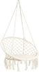 Generic Cctro Hammock Chair Macrame Swing, Boho Style Rattan Chair Hanging Macrame Hammock Swing Chairs For Indoor/Outdoor Home Patio Porch Yard Garden Deck, 265 Pound Capacity (C White)
