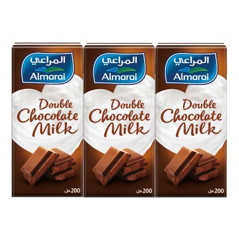 Almarai UHT Double Chocolate Flavour Milk 200ml