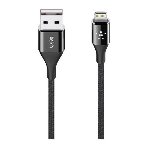 كابل شحن بيلكين F8J207BT04-BLK ميكسيت ديوراتيك من لايتنينج الى يو اس بي A – 120 سم - أسود