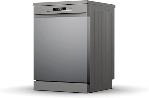 Hisense 13 Place Settings Freestanding Dishwasher, HS622E90G, Titanium Grey