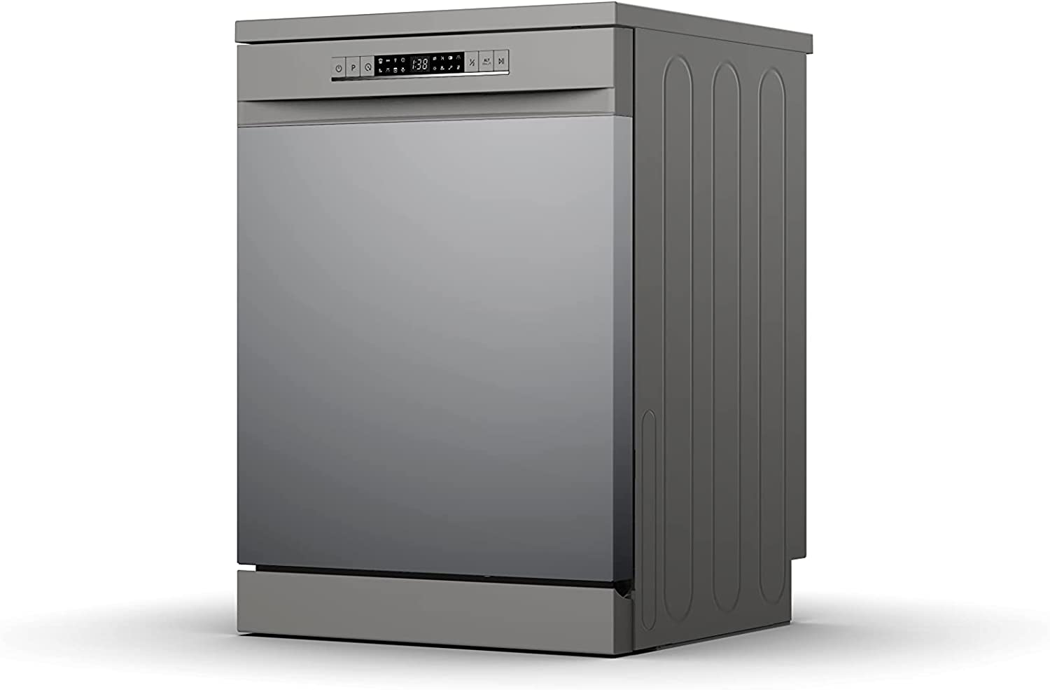 Hisense 13 Place Settings Freestanding Dishwasher, HS622E90G, Titanium Grey