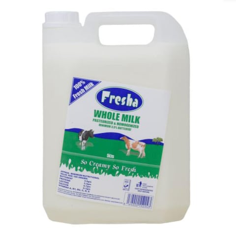 Fresha Fresh Whole Milk 5L