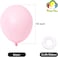 Party Time 20-Pieces 10" Pink Pastel Balloons, Macaron Balloons, Latex Balloons For Baby Shower, Bridal Shower, Valentine's Day, Wedding &amp; Birthday Party Decoration, Pastel Color Themed Party Supplies
