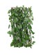Artificial Plant Leaves Wooden Fence Green