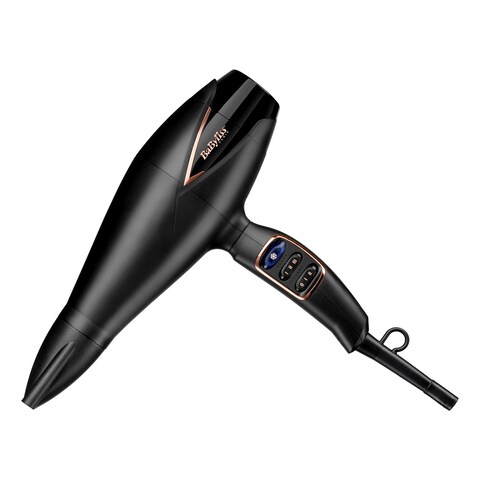 BaByliss Professional Hair Dryer With Concentrator Nozzle 2200W D665SDE Black