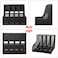 Generic Large Space Magazine File Holder Organizer Box With 4 Vertical Compartments, Desktop, File Documents