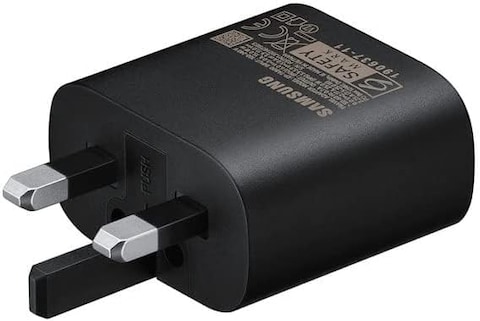 Samsung Original 25W Fast Charging USB-C Mobile Phone Mains Plug/Wall Charger, Genuine Samsung Charger Compatible With Galaxy Smartphones And Other USB Type C Devices, Black, EP-TA800XBEGGB