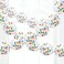 12" RAINBOW CONFETTI LATEX BALLOON GARLAND KIT