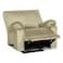 In House Velvet Rocking &amp; Rotating Recliner Chair - Dark Ivory - H1