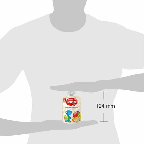 Cerelac Banana Apple Pear &amp; Orange Puree Pouch - 90 gram