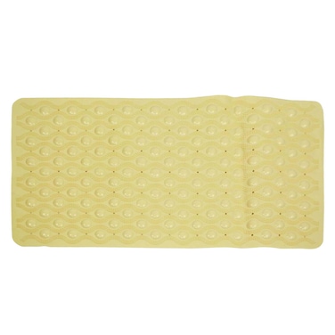 King&#39;s Collection Anti Slip Bath Mat 71x40cm Yellow