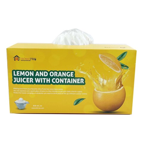 Home Pro Lemon And Orange Juicer Clear And White