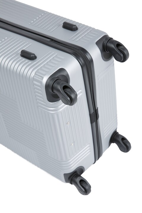 Senator Hard Case Medium Luggage Trolley Suitcase for Unisex ABS Lightweight Travel Bag with 4 Spinner Wheels KH110 Violet