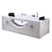 Simbashoppingmea - Hydromassage Bathtub White For 2 Persons 180 X 90 Cm &ndash; Harmony