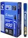 Pilot Permanent Marker Blue Broad (Chisel Tip) Sca-400 12Pkt