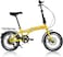 Vego Fold Folding Bike 6 Speed 16 Inch, Yellow