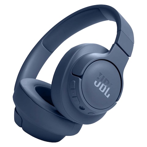 JBL Tune 720BT Headphones With Mic Wireless Over-Ear Blue