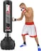 X Maxstrength Free Standing Boxing Punching Bags Kickboixng Workout Pedestal Punch Bag Mma Muay Thai Training Boxing Workout Stand With Suction Cup Base 6Ft, Black