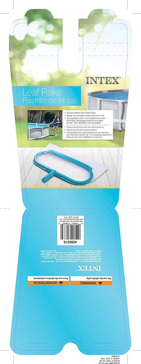 Intex Leaf Rake For Above Ground Pool Maintenance