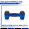 H PRO Dumbbell Weights  Unisex Adult Vinyl Coated Weights for Exercise &amp; Fitness   Dumbbells Comes in 1 kg Pair   Set of 2 in Blue