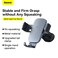 Baseus Car Phone Mount Compatible Applicable Mercede Benz Mobile Phone Holder A B C E S Class Ford Mustang Mini Countryman Cooper S Automatic Locking Specially Design For Round Air Vent Grey