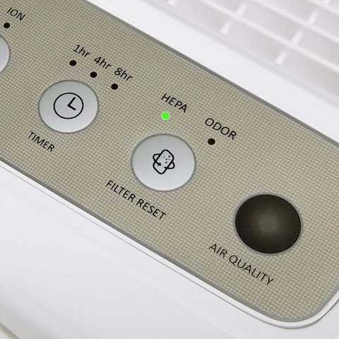 Coway Mighty For Home Bedroom 109m&sup2;, CADR 421m&sup3;/h, Green HEPA With Smart Air Quality Monitor Removes 99.98% Pollen Allergies Pet Dust Odours, Silent Auto Mode With Long-Life Multiple Filters, White