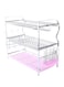 ROYALFORD 3-Layer Dish Rack Silver 665x260x477millimeter