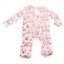 La Collection AOP Button Up Back Romper For Baby Girl Pink