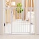 Baby Safe - Metal Safety LED Gate w/t 10cm Extension - White