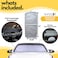 Shade-It Car Windshield Sun Shade Durable 210T Polyester Heat Block UV Protection Sunshades - Sunlight Blocker Reflective Sun Visor Car Window Shade - Easy Storage Sunshade Car Accessories (Medium)