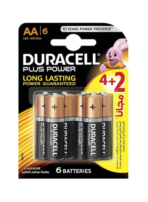 Buy Pack of 6 Power Plus AA Battery AA in UAE