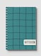Lowha Spiral Notebook With 60 Sheets And Hard Paper Covers With Grid Line Seamless Design, For Jotting Notes And Reminders, For Work, University, School