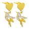 Aiwanto Bird Earring Gold Gift Earring Small Size Party Office Daily Wear Earring(Gold)