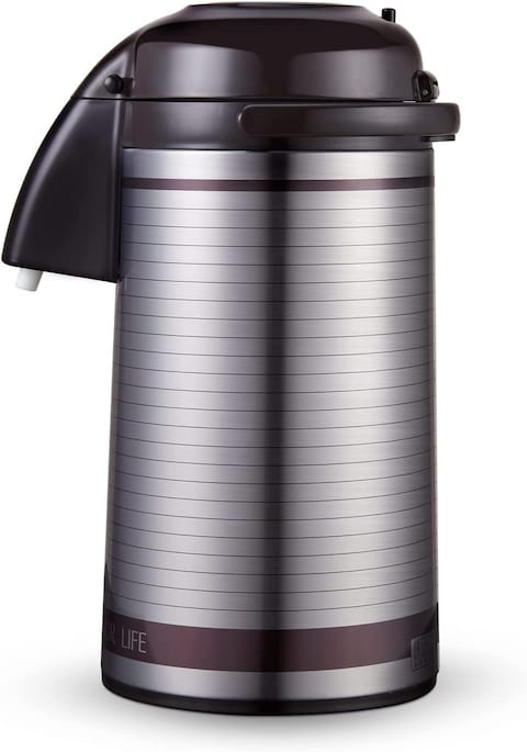 Royalford Royalford Airpot Glass Vacuum Flask 3 Litre, Multicolor