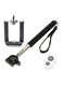Generic Monopod Selfie Stick With Bluetooth Remote Control Black