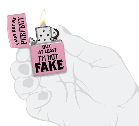 Zippo CI404934 238 I May Not Be Pink Matte Windproof Design